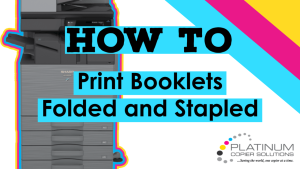 How To Print Booklets on Sharp Copier