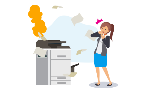 Sharp copier support