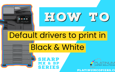 How To Default Printing to Black and White
