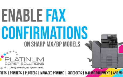 How To Enable Sharp MFP Fax Confirmation Pages